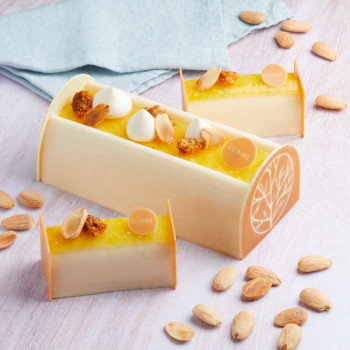 Bûche Junos - Yuzu & amande